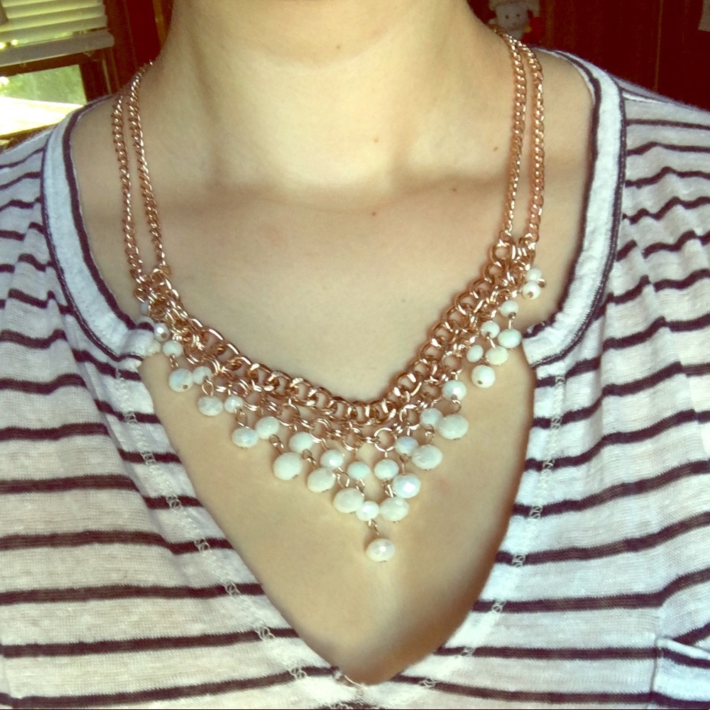 3 for 20! Double Chain Teardrop Necklace
